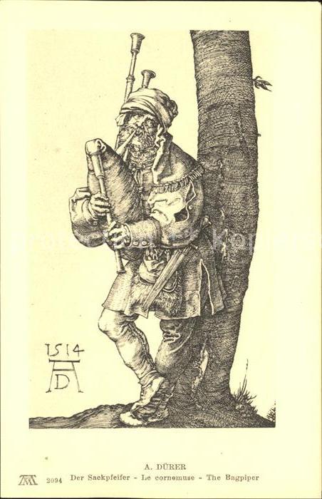 Duerer Albrecht Nuernberg Der Sackpfeifer Nr. 2094 F.A.-Ackermann