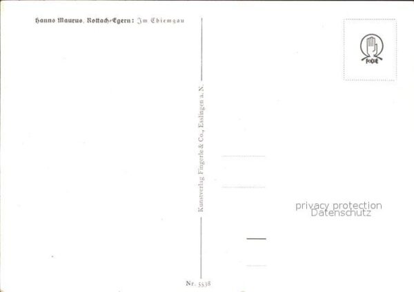 Maurus Hanns Rottach-Egern Am Chiemgau Nr. 5538 – Bild 2