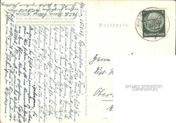 Kuenstlerkarte Carl Schwalbach Traubenernte Hilfswerk – Bild 2