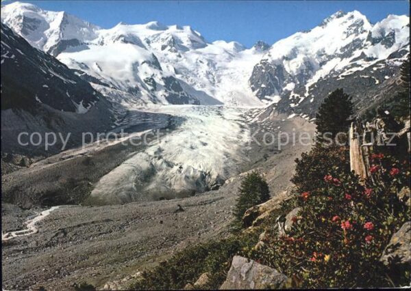 Gletscher Morteratschgletscher Bernina-Gruppe
