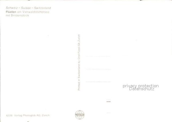 Dampfer Binnenschifffahrt Flüelen Vierwaldstättersee Bristenstock – Bild 2