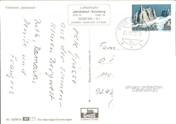 Seilbahn Talstation Jakobsbad – Bild 2