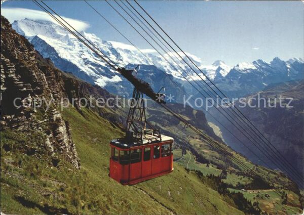 Seilbahn Wengen-Männlichen Jungfrau Grosshorn Br