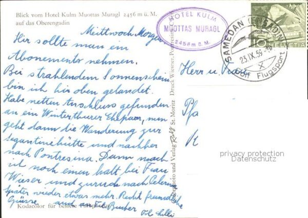Zahnradbahn Hotel Kulm Muottas Muragl Oberengadin – Bild 2