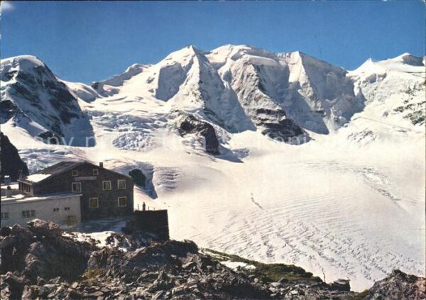 Gletscher Berghaus Diavolezza Piz Cambrena Piz Pa