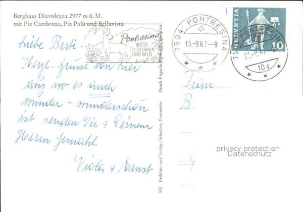 Gletscher Berghaus Diavolezza Piz Cambrena Piz Pa – Bild 2