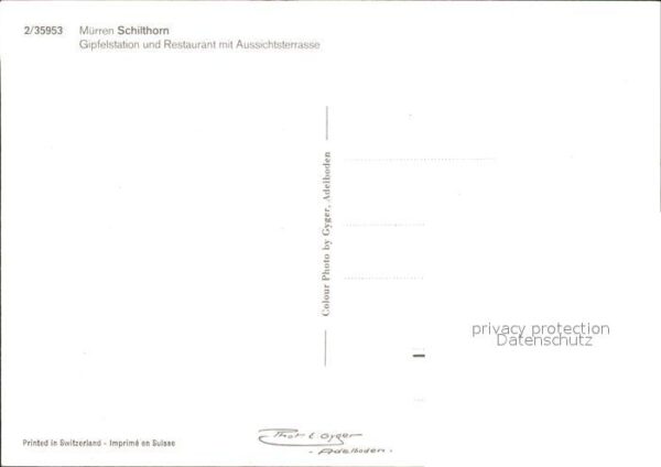 Seilbahn Mürren Schilthorn Gipfelstation Restaur – Bild 2