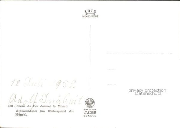 Alphorn Alphornbläser Mönch – Bild 2