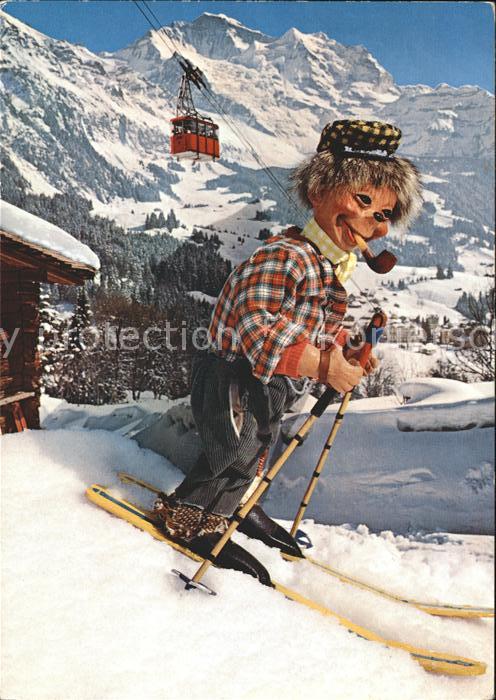 Skifahren Mecki ähnlich Pfeife Seilbahn Grindelwa