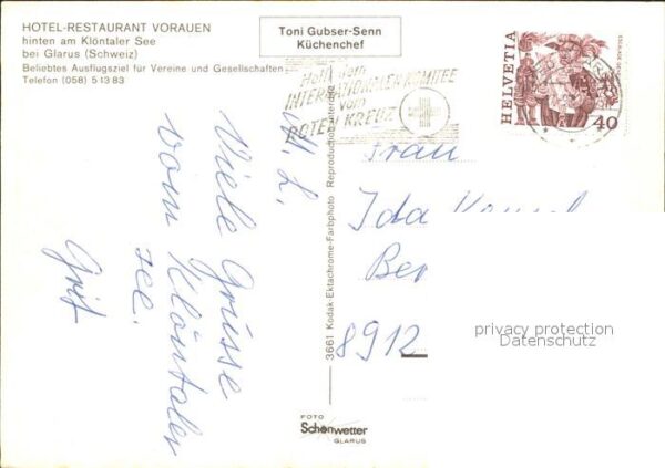Postbus Hotel-Restaurant Vorauen Klöntaler See – Bild 2