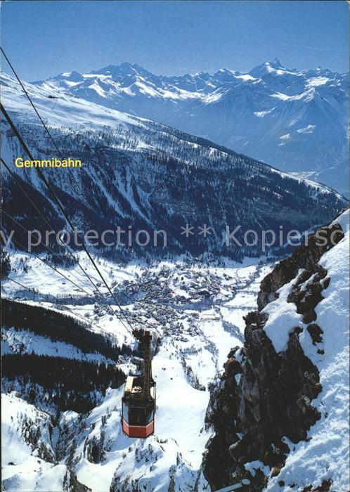 Seilbahn Leukerbad-Gemmi Dom Weisshorn