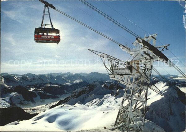Seilbahn Säntis Stütze 2 Churfirsten Glarneralpe