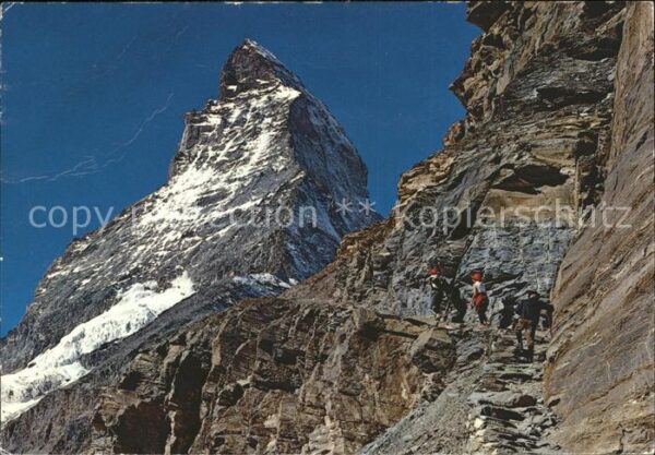 Bergsteigen Klettern Wandern Zermatt Matterhorn Mt. Cervin W