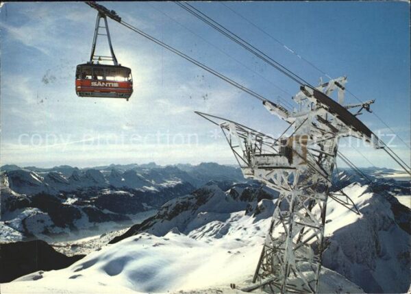 Seilbahn Säntis Stütze 2 Churfirsten Glarneralpe