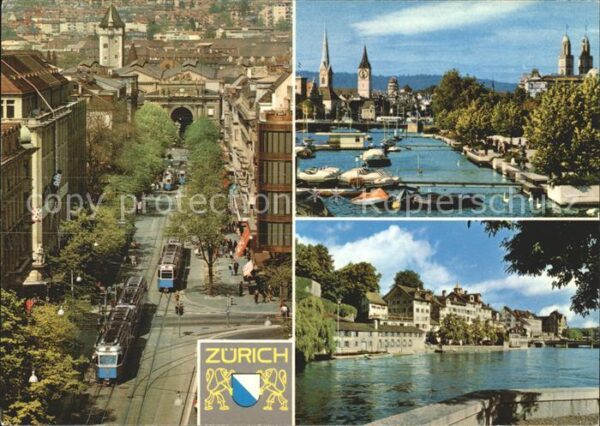 Strassenbahn Zürich Bahnhofstrasse Utoquai Limmat Sc