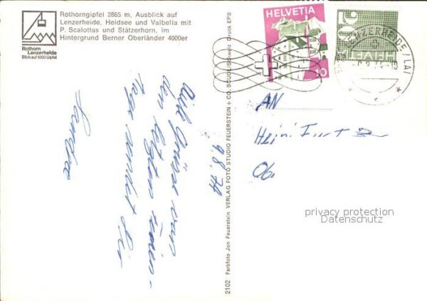 Seilbahn Rothorngipfel Lenzerheide Heidsee Valbe – Bild 2