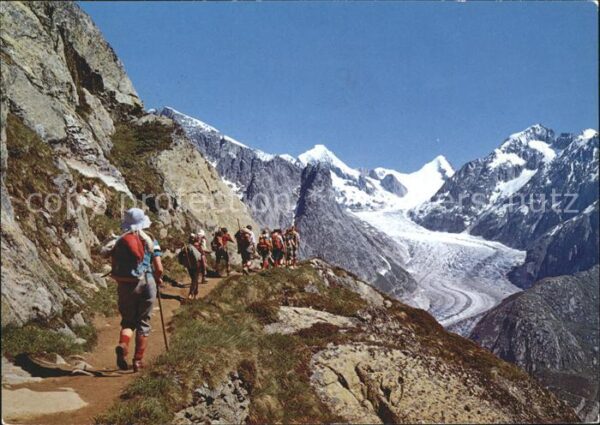 Wandern Weg zum Märjelensee Fieschergletscher F