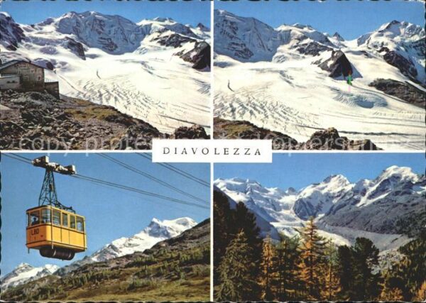 Seilbahn Diavolezza Hütte Piz Palü Persgletscher
