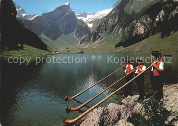 Alphorn Alphornbläser Seealpsee Altmann Rotstei