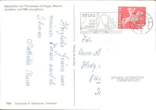 Motorschiffe MS Jungfrau Oberhofen Thunersee Eiger M – Bild 2
