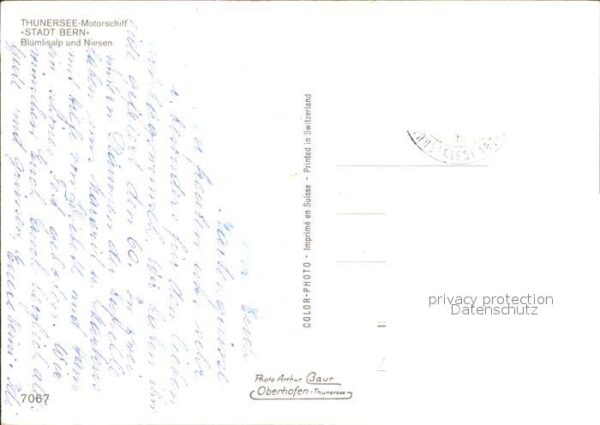 Motorschiffe Stadt Bern Thunersee Blümlisalp Niesen – Bild 2