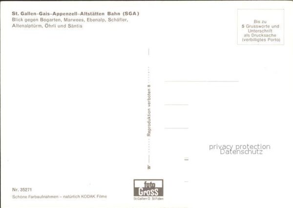 Eisenbahn St. Gallen-Gais-Appenzell-Altstätten-Ba – Bild 2