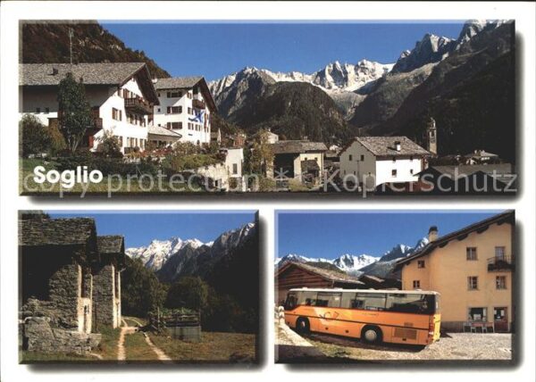Postbus Soglio Sciora-Gruppe Piz Cengalo Piz Ba