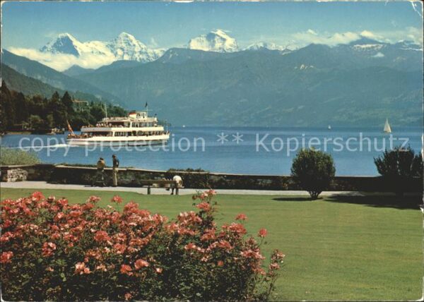 Motorschiffe Thun Schadaupark Eiger Mönch Jungfrau