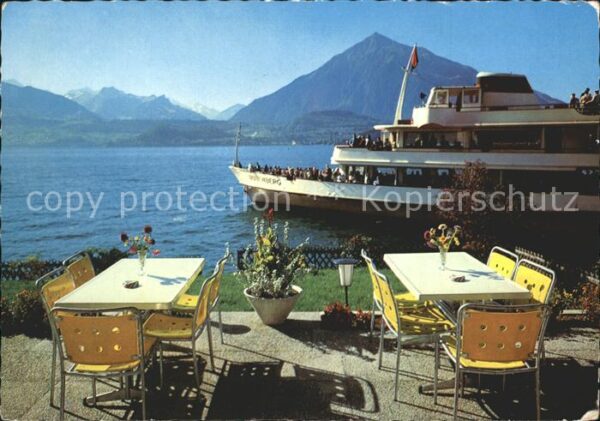 Motorschiffe Gunten Thunersee Tea-Room Zur Mühle Nie