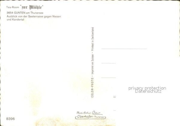 Motorschiffe Gunten Thunersee Tea-Room Zur Mühle Nie – Bild 2