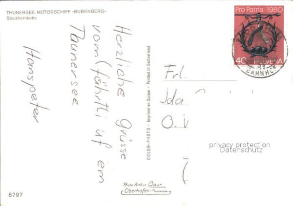 Motorschiffe Bubenberg Thunersee Stockhornkette – Bild 2