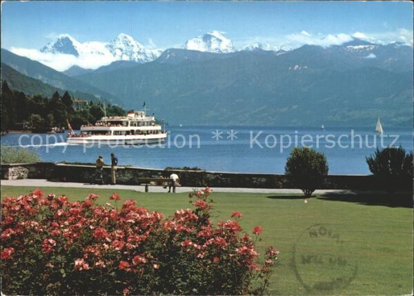 Motorschiffe Thun Schadaupark Eiger Mönch Jungfrau