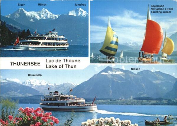 Motorschiffe Segelsport Thunersee Niesen Blümlisalp