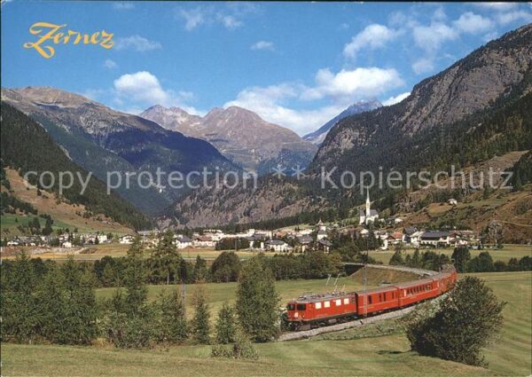Eisenbahn Zernez Engadin Piz Linard
