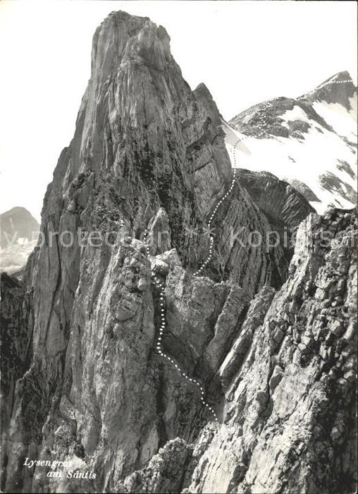 Wandern Felswände Lysengrat Rotsteinpass Säntis