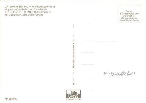 Seilbahn Chäserrugg Unterwasser Obertoggenburg I – Bild 2