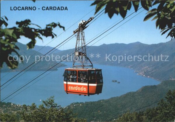 Seilbahn Funivia Orselina Cardada Lago Maggiore