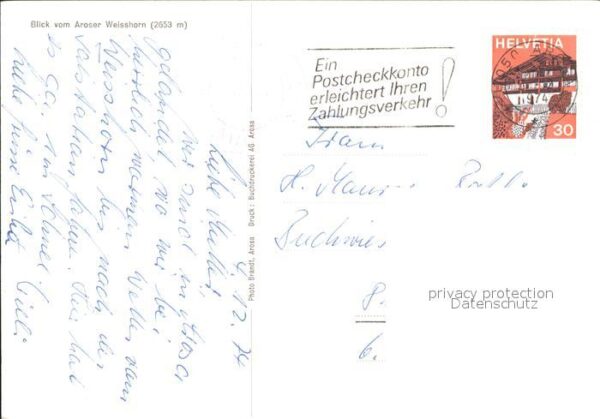 Seilbahn Aroser Weisshorn – Bild 2