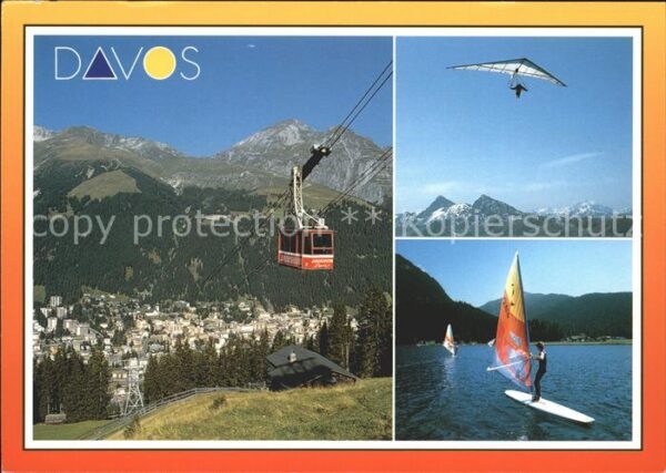Drachenflug Windsurfen Seilbahn Davos Dorf Davos Pl