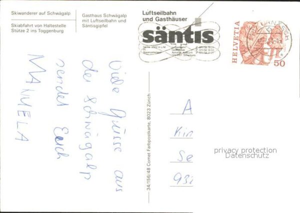Seilbahn Säntis Skiwanderung Schwägalp Gasthaus – Bild 2