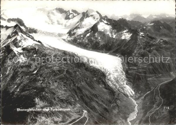 Gletscher Rhonegletscher Furkastrasse