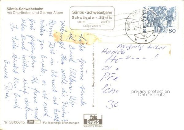 Seilbahn Säntis Churfirsten Glarner Alpen – Bild 2