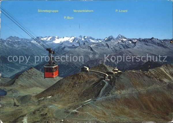 Seilbahn Davos Parsenn Weissfluhjoch Silvrettagr