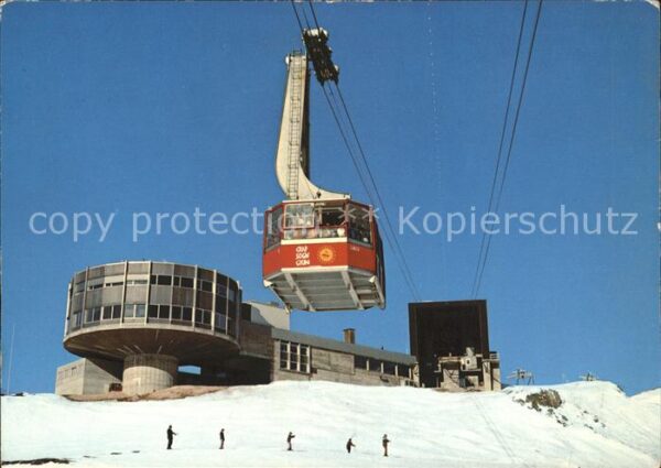 Seilbahn Crap Sogn Gion Panorama-Restaurant Berg