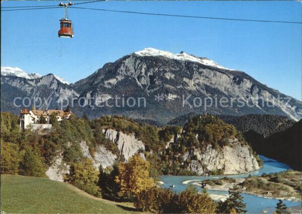 Seilbahn Schloss Rhäzüns Feldis Calanda