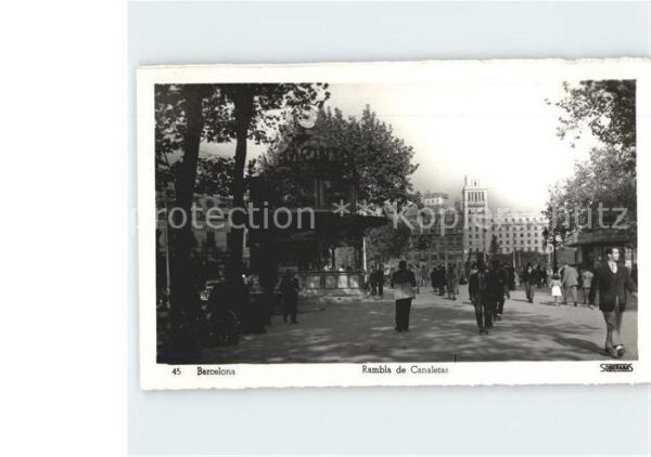 Barcelona Cataluna Rambla Canaletas