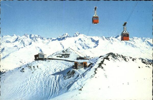 Seilbahn Weißfluhgipfel Davos-Parsenn Silvrettag