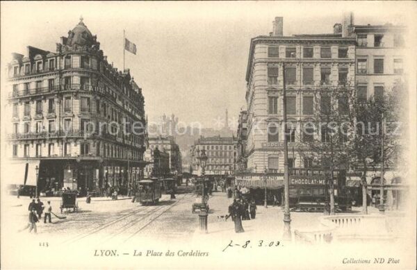 Strassenbahn Lyon Place des Cordeliers