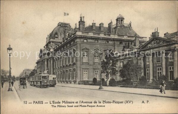 Strassenbahn Paris Ecole Militaire Avenue de la Mott