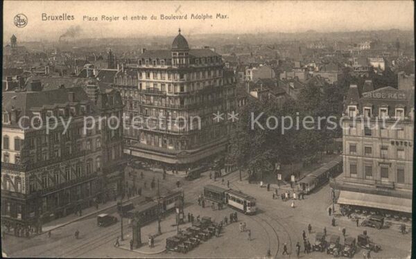 Strassenbahn Bruxelles Place Rogier Boulevard Adolph